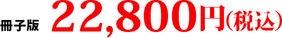 冊子版 販売価格 22,800円